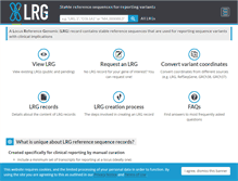 Tablet Screenshot of lrg-sequence.org